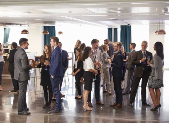 Business people networking and building connections