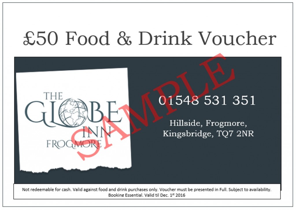 £50 Voucher Globe Inn