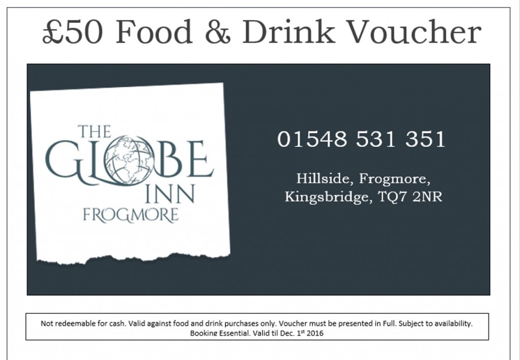 £50 Voucher, The Globe Inn