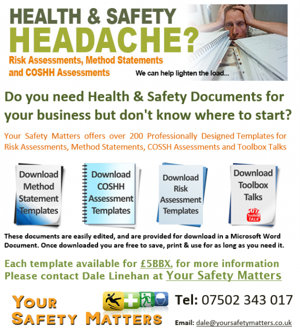 Downloadable Safety Documents Make sure you're covered!
