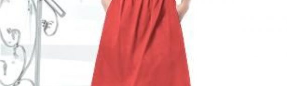 Strapless Cocktail Dress that comes with straps in Fire – Size 10