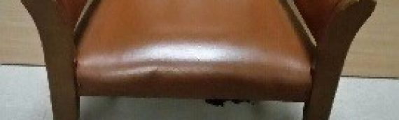 Real leather tan chairs