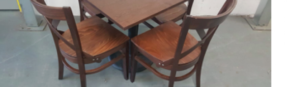 Walnut Laminate Table and Chairs