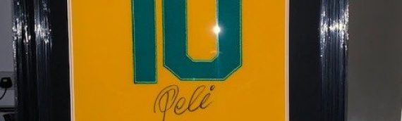 Signed and Framed Pele Top – ref 12