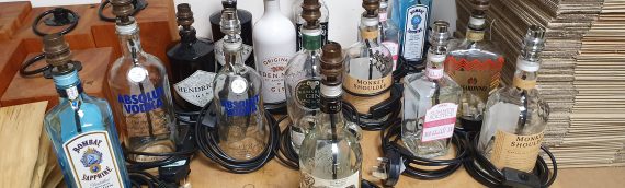 Bespoke Spirit Bottle Lamps – Just £60 BBX including National UK Mainland Delivery – A Perfect Christmas Present