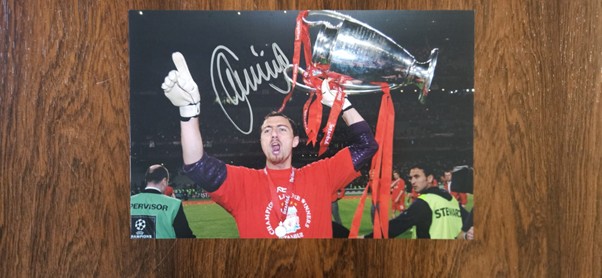 26.jersey dudek signed x 1