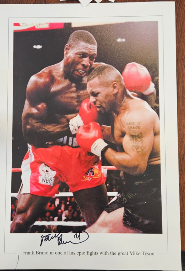 Frank Bruno in of his epic fights with great Mike Tyson 1
