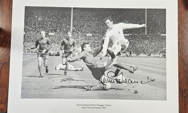 Jimmy Greaves Ron Chopper Harris Spurs FA Cup Victory 1967 1