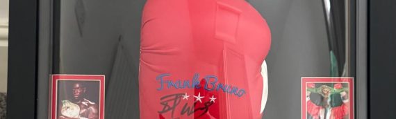 SOLD – Signed Frank Bruno Glove, Ricky Hatton Frame and more…