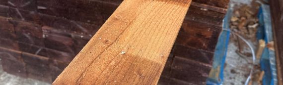 Brown Treated Featheredge Boards – Quality Stock at a Great Price!